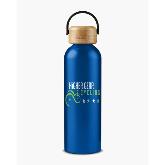 Aluminum Water Bottle with Bamboo Lid — view 8