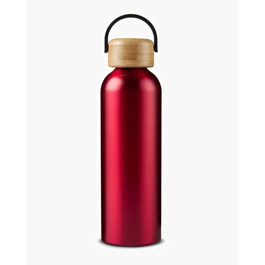 Aluminum Water Bottle with Bamboo Lid — view 4