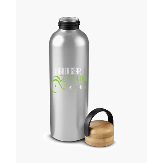 Aluminum Water Bottle with Bamboo Lid — view 14