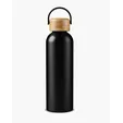 Aluminum Water Bottle with Bamboo Lid