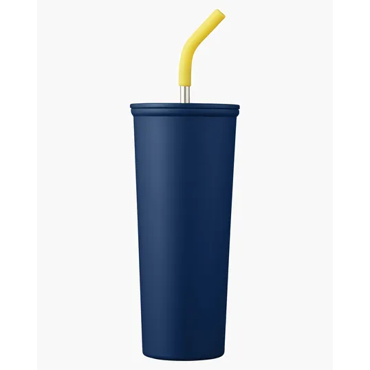 23 oz. Vacuum Insulated Stainless Steel Tumbler With Straw