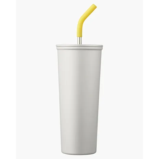 23 oz. Vacuum Insulated Stainless Steel Tumbler With Straw — view 3