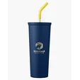 23 oz. Vacuum Insulated Stainless Steel Tumbler With Straw — view 4