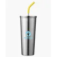 23 oz. Vacuum Insulated Stainless Steel Tumbler With Straw — view 5
