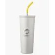 23 oz. Vacuum Insulated Stainless Steel Tumbler With Straw — view 6