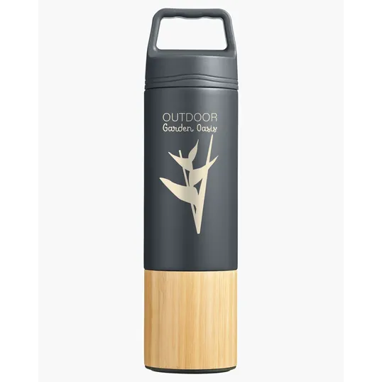 20 oz. Bamboo Vacuum Insulated Stainless Steel Bottle — view 5