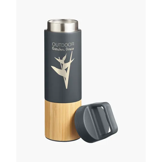 20 oz. Bamboo Vacuum Insulated Stainless Steel Bottle — view 6
