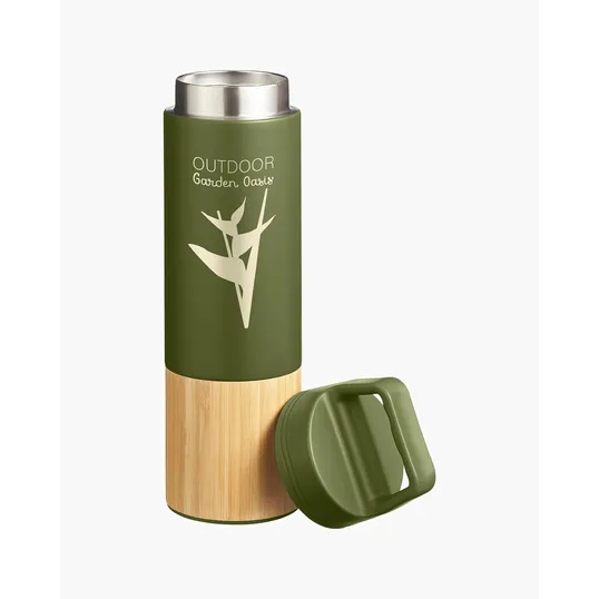20 oz. Bamboo Vacuum Insulated Stainless Steel Bottle — view 8