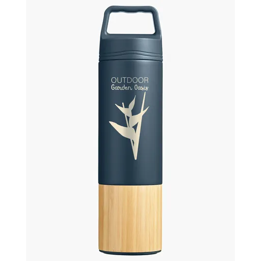 20 oz. Bamboo Vacuum Insulated Stainless Steel Bottle — view 9