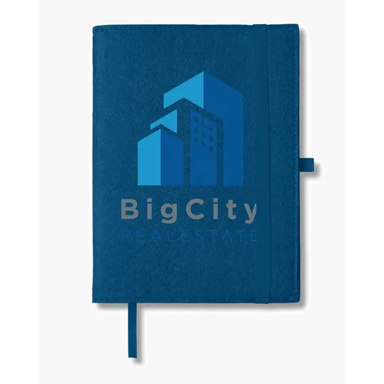 Refillable Felt Cover Journal Notebook, 6.5" x 8.7" — view 5