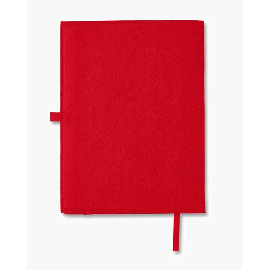 Refillable Felt Cover Journal Notebook, 6.5" x 8.7" — view 4