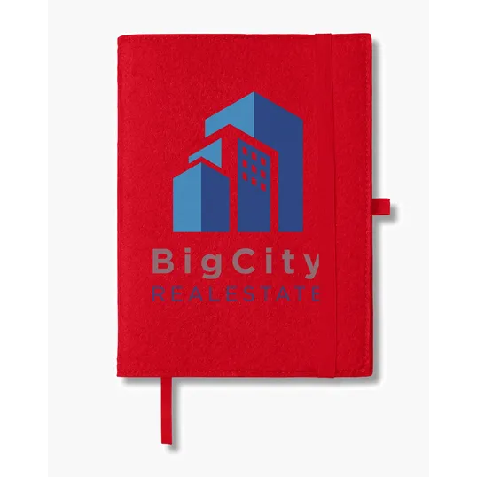 Refillable Felt Cover Journal Notebook, 6.5" x 8.7" — view 7