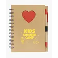 Paper Notebook with Die Cut Heart Shape — view 4