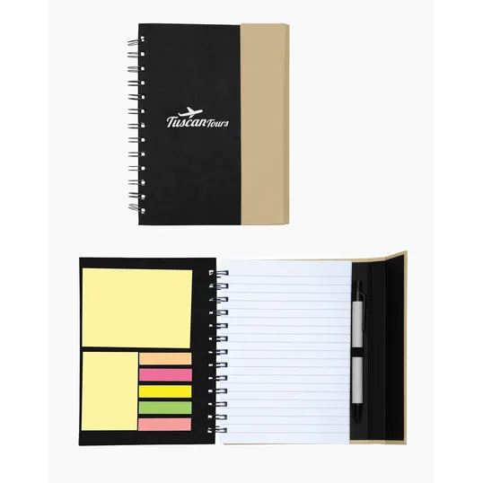 Spiral Notebook with Sticky Notes & Pen 5.75" x 7.25" — view 6