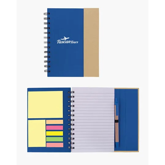 Spiral Notebook with Sticky Notes & Pen 5.75" x 7.25" — view 7