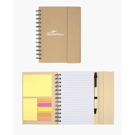 Spiral Notebook with Sticky Notes & Pen 5.75" x 7.25" — view 9