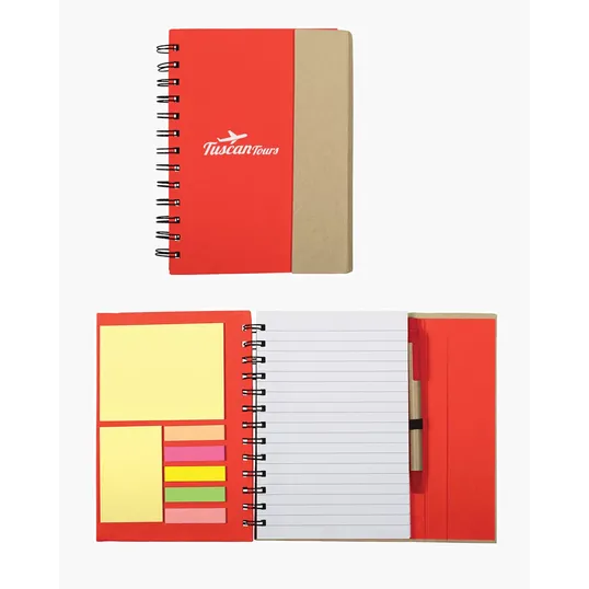 Spiral Notebook with Sticky Notes & Pen 5.75" x 7.25" — view 10
