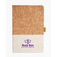 Cork and Heathered Fabric Hardcover Journal 5.5" x 8.25" — view 2