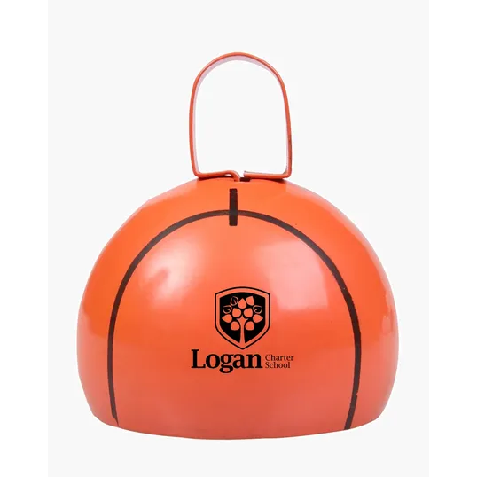 Basketball Shape Cow Bell — view 3