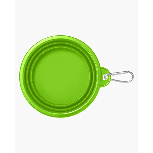Prime Line Collapsible Pet Bowl with Carabiner — view 2