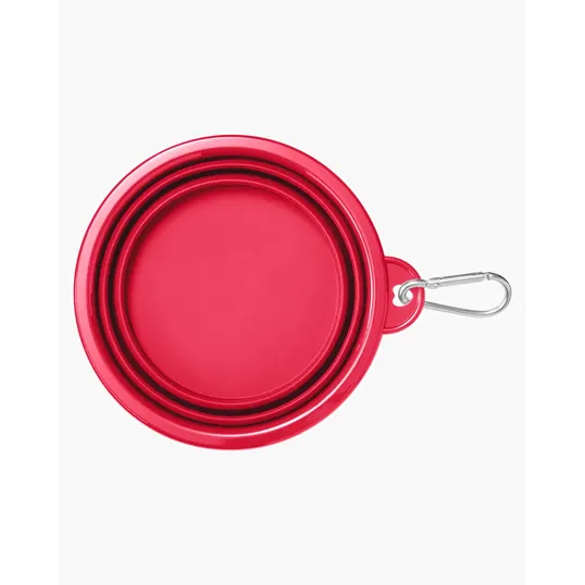 Prime Line Collapsible Pet Bowl with Carabiner — view 3