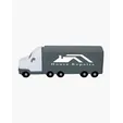 Semi-Trailer Truck Shape Stress Ball — view 2