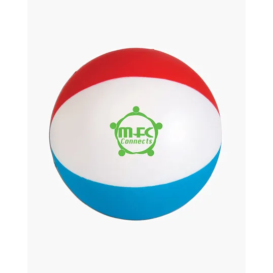Beach Ball Shape Stress Ball — view 2