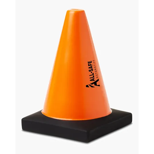 Construction Traffic Cone Shape Stress Ball — view 2