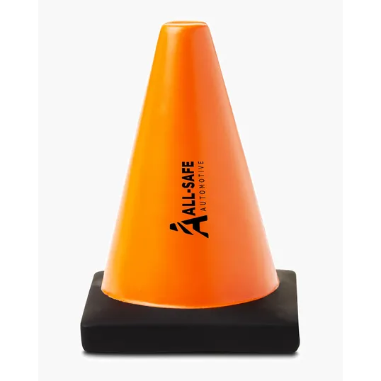 Construction Traffic Cone Shape Stress Ball — view 3