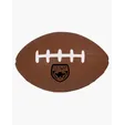 Football Shape Super Squish Stress Ball Sensory Toy — view 2