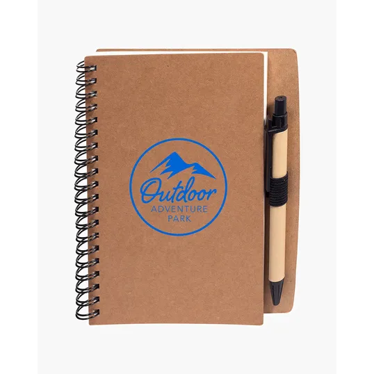 Stone Paper Spiral Notebook & Pen, 5.5" x 7" — view 2