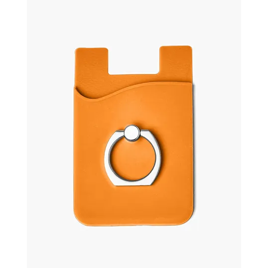 Silicone Card Holder with Metal Ring Phone Stand — view 6