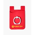 Silicone Card Holder with Metal Ring Phone Stand — view 14