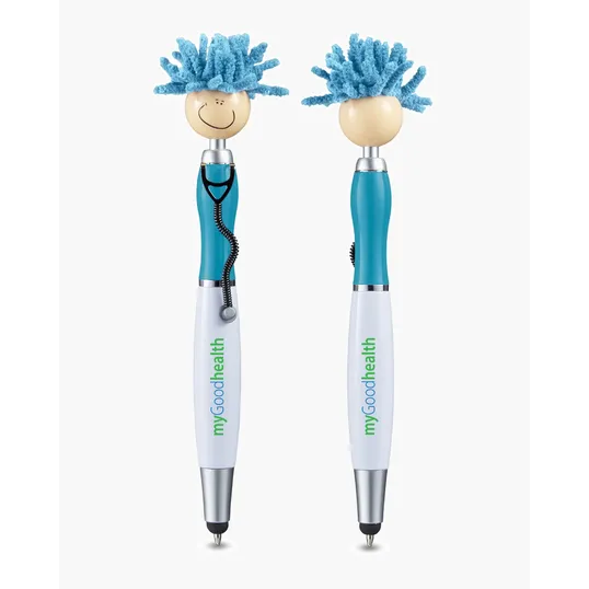 MopToppers Screen Cleaner with Stethoscope Stylus Pen
