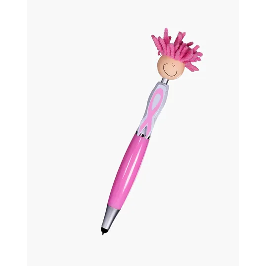 Breast Cancer Awareness Screen Cleaner with Stylus Pen