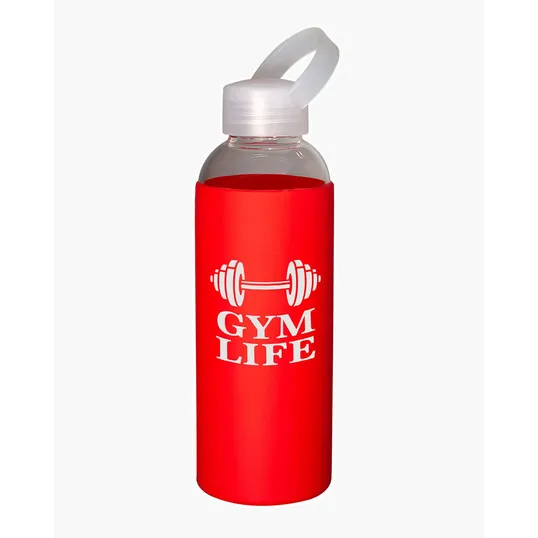 Prime Line 18 oz. Glass Bottle with Silicone Sleeve — view 2