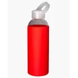 Prime Line 18 oz. Glass Bottle with Silicone Sleeve