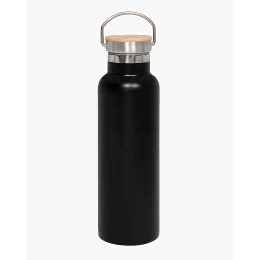 20 oz. Vacuum Insulated Water Bottle With Bamboo Lid