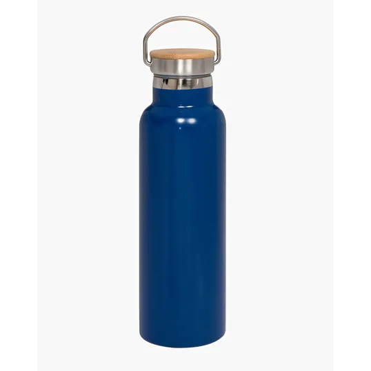 20 oz. Vacuum Insulated Water Bottle With Bamboo Lid — view 2