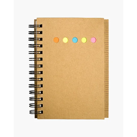 Mini Spiral-Bound Sticky Note Book with Ruler — view 2