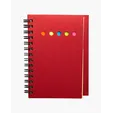 Mini Spiral-Bound Sticky Note Book with Ruler — view 3