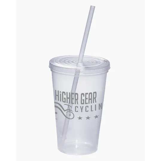 USA Made 20 oz. Sipper Tumbler with Straw and Lid
