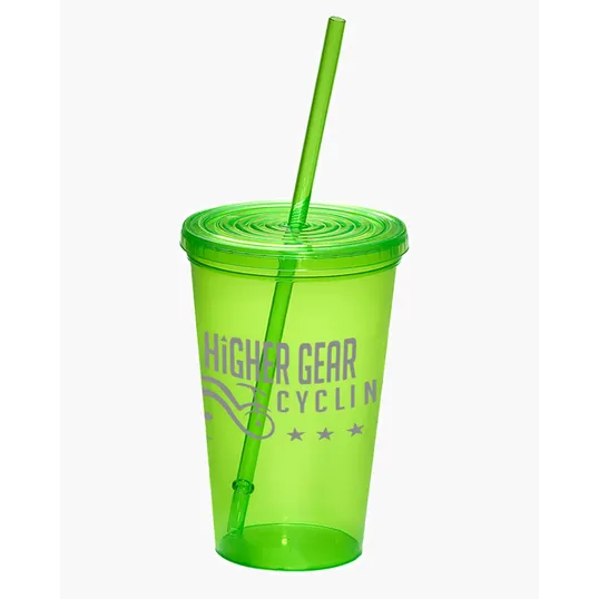 USA Made 20 oz. Sipper Tumbler with Straw and Lid — view 6