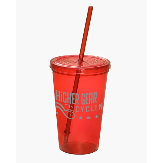 USA Made 20 oz. Sipper Tumbler with Straw and Lid — view 10