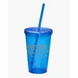 USA Made 20 oz. Sipper Tumbler with Straw and Lid — view 3