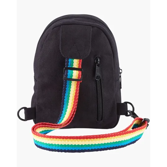 Rainbow Pride Recycled Cotton Crossbody Bag — view 2