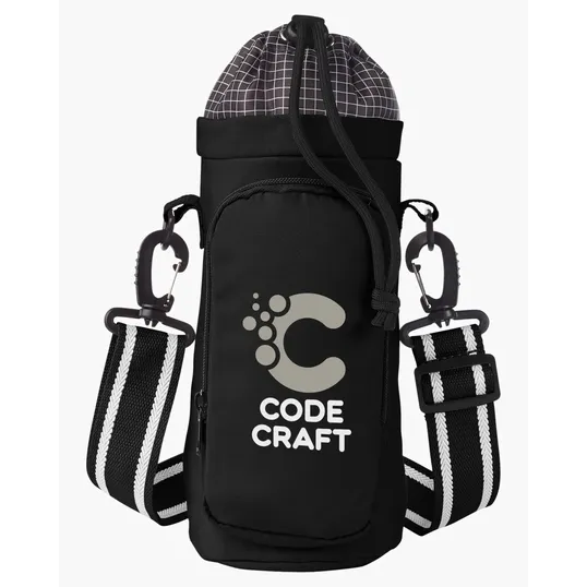 Prime Line Academy Recycled Polyester Water Bottle Bag — view 5