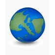 Globe Earth Super Squish Stress Ball — view 2