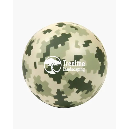 Digi Camo Round Stress Ball