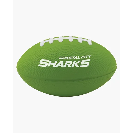 5" Football Shape Stress Ball — view 3